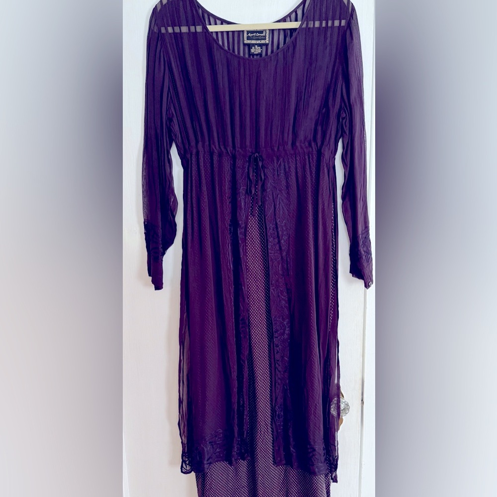 April Cornell Vintage Purple Midi Dress